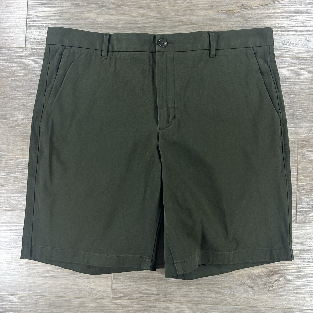 Everlane The‎ Air Chino 9" Shorts Size 38 Cotton Stretch Flat Front Slash Pocket